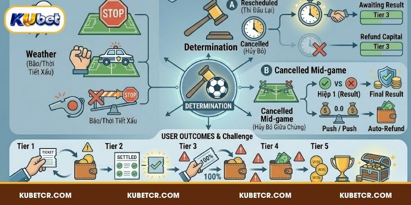 Luật Cá Độ Bóng Đá - Quy Định Cược Hợp Lệ Tại KUBET 3 Luật cá độ bóng đá đối với trận đấu bị hoãn hoặc hủy